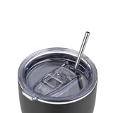 ESTIA INSULATED COFFEE MUG SAVE THE AEGEAN 350ML NOIR ECHO 01-22891 Black Image 2