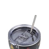 ESTIA INSULATED COFFEE MUG SAVE THE AEGEAN 350ML TOKYO UNDERGROUND 01-22907 Black Image 2