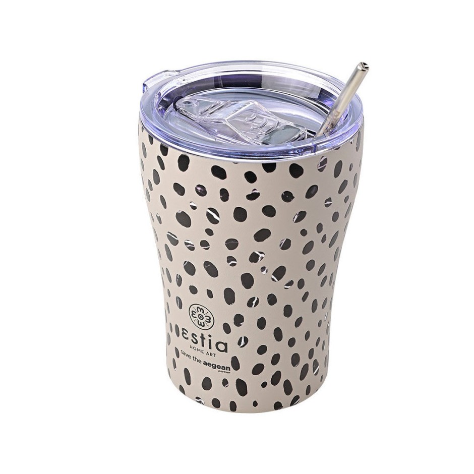 Ποτήρι Θερμός Μπλε - Estia Coffee Mug Save The Aegean Leopard
