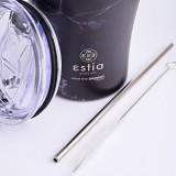 ESTIA INSULATED COFFEE MUG SAVE THE AEGEAN 350ML PENTELICA BLACK 01-16913 Black Image 1