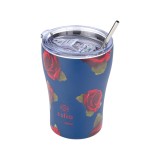 ESTIA COFFEE MUG STA 350ml ELECTRIC ROSES 01-22969 Blue Image 0