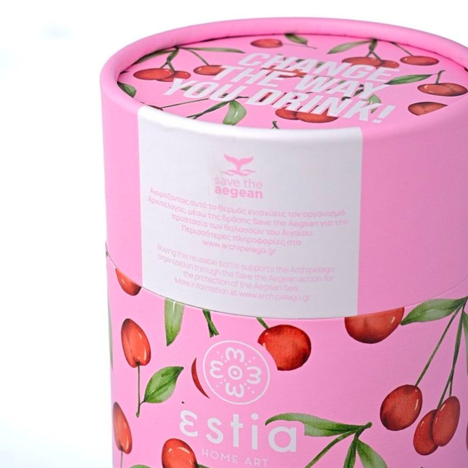 ESTIA COFFEE MUG STA 350ml CHERRY ROSE 01-16876 Pink