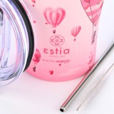 ESTIA COFFEE MUG STA 350ml LOVE ASCEND 01-23102 Pink Image 1