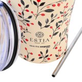 Ποτήρι Θερμός Εκρού - Estia Coffee Mug Save The Aegean Bloom Beige Εικόνα 0