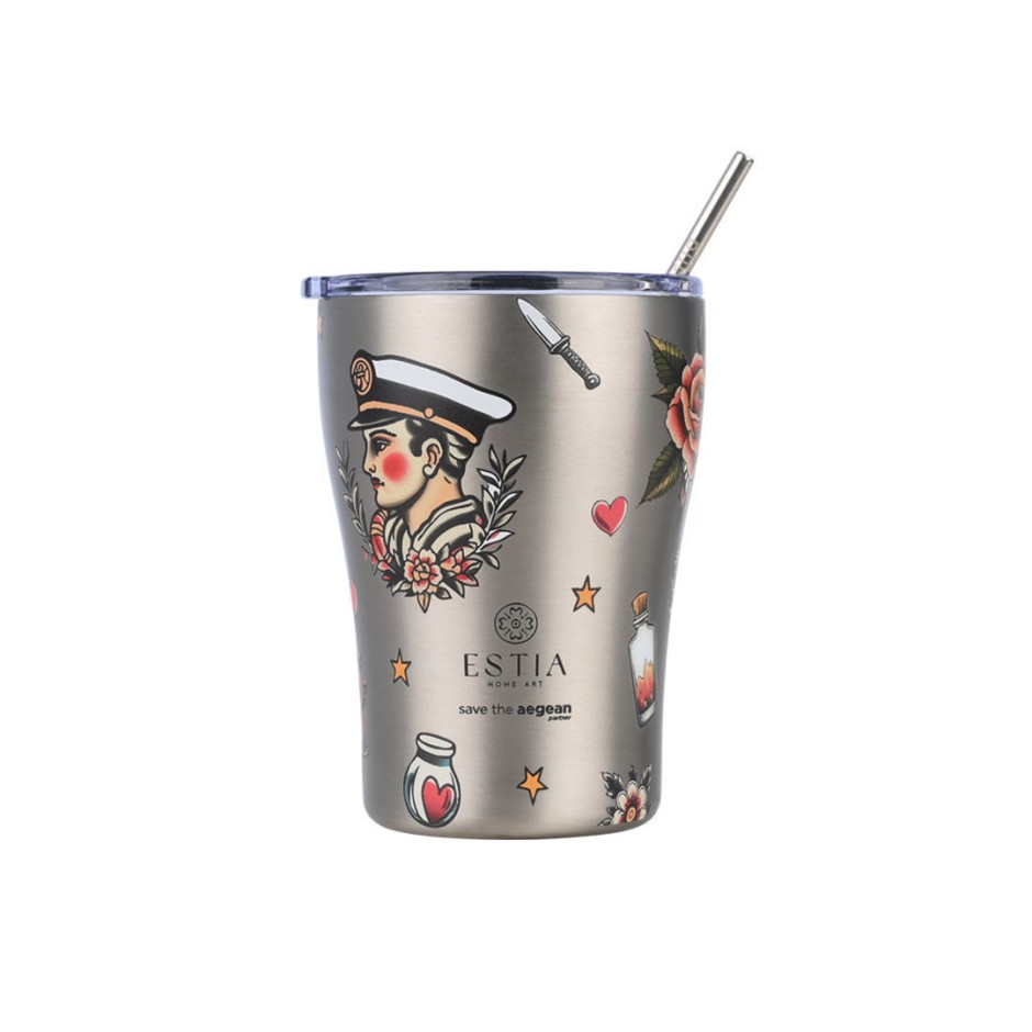ESTIA COFFEE MUG STA 350ml 01-31770 Silver