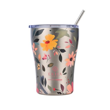 Ποτήρι Θερμός Ασημί - Estia Coffee Mug Save The Aegean Silver Botanic