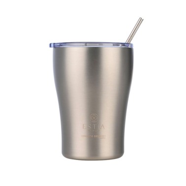 Ποτήρι Θερμός Ασημί - Estia Coffee Mug Save The Aegean Steel Flow