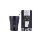 ESTIA INSULATED COFFEE MUG SAVE THE AEGEAN 350ML PENTELICA BLACK 01-16913 Black Image 