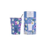 ESTIA INSULATED COFFEE MUG SAVE THE AEGEAN 350ML GARDEN BLUE 01-16883 Blue Image 