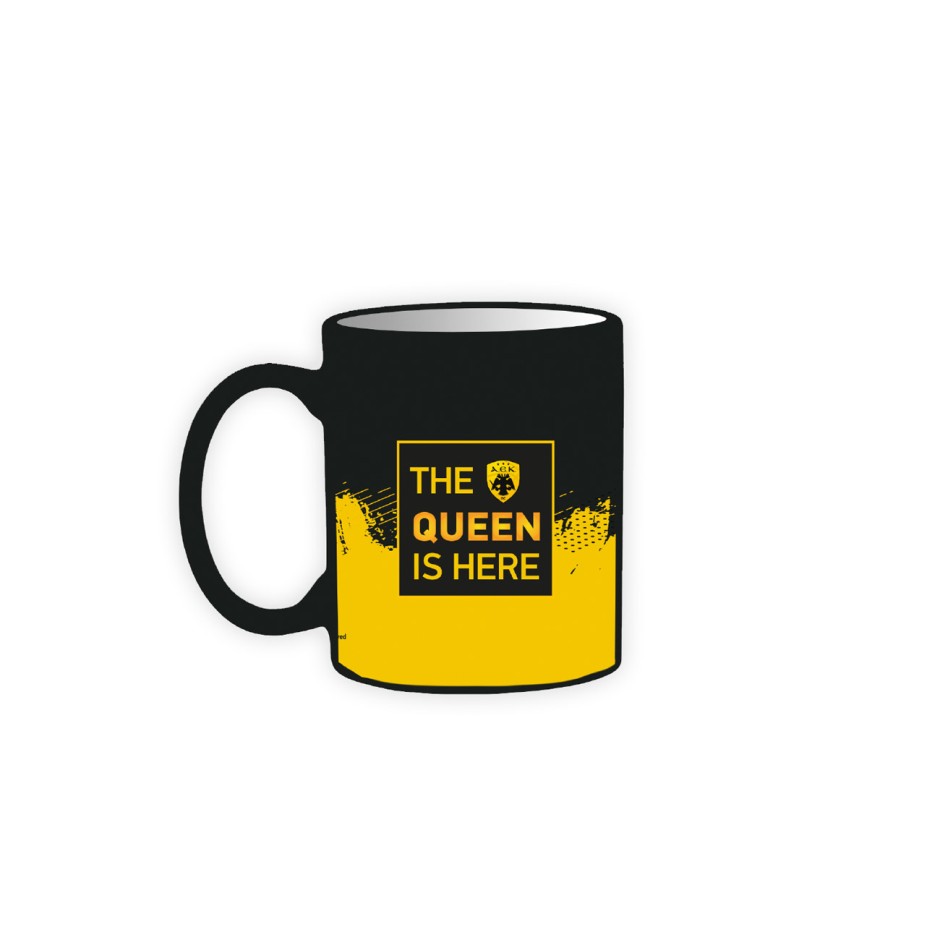 NAKAS GROUP COLLECTABLE MUG - AEK BASKETBALL 1 / THE QUEEN IS HERE BZ.XP.RP.00736 Κίτρινο