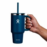 HYDRO FLASK 32 OZ (946ml) ALL AROUND TRAVEL TUMBLER INDIGO TT32PS464-INDIGO Blue Image 3