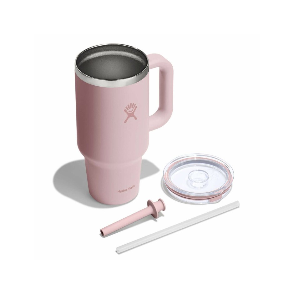 Thermos Cup Pink - Hydro Flask 32 oz All Around Travel Tumbler 