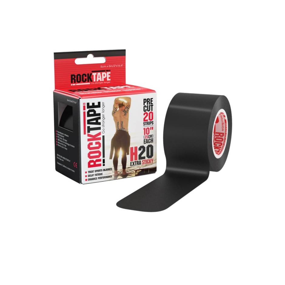 ROCKTAPE STD H2O BLACK 5cm x 5m INTL 21614 One Color