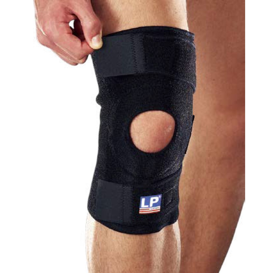 LP SUPPORT OPEN PATELLA KNEE SUPPORT 758-BK Black