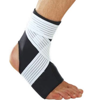 LP SUPPORT ANKLE SUPPORT (WITH STRAP) 728-BK Black