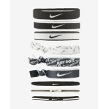 Λαστιχάκια Λευκά-Μαύρα - Nike Mixed Ηairband Εικόνα 