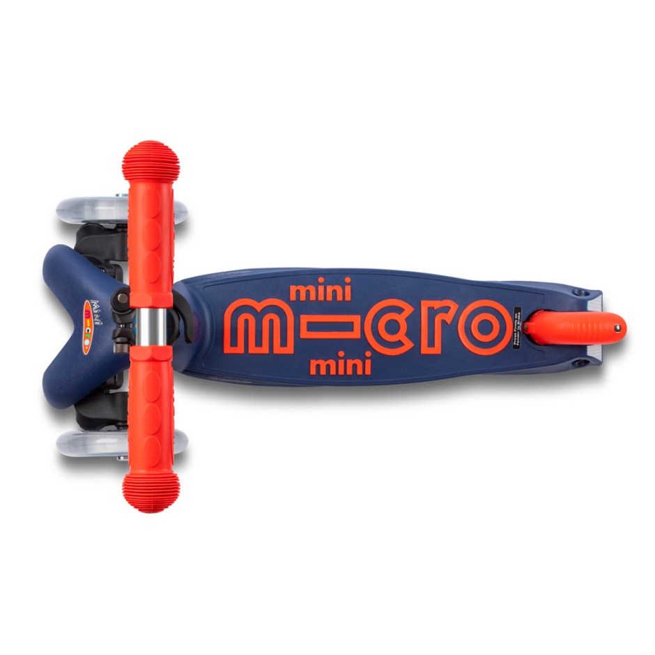 Παιδικό Πατίνι Μπλε - Micro Mini Deluxe Foldable Navy Blue LED