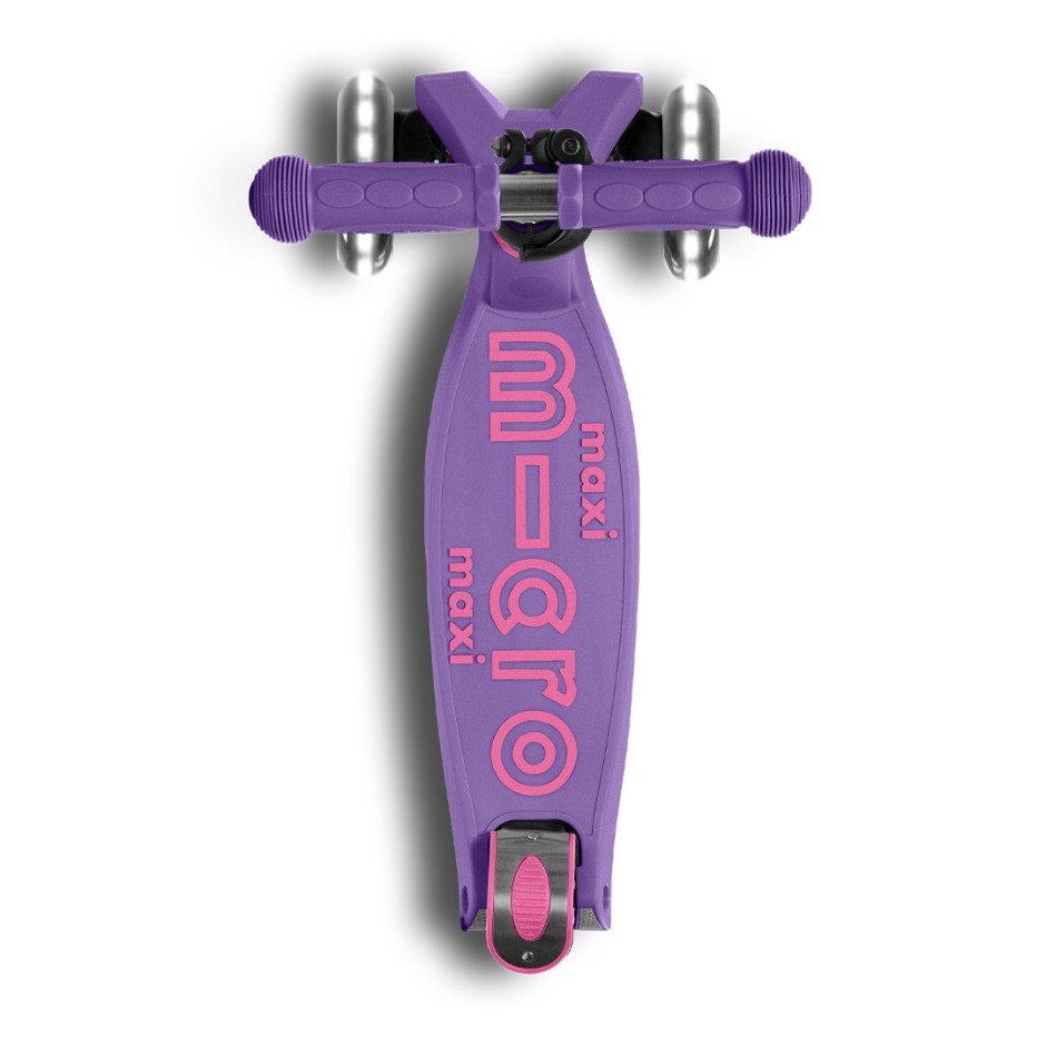 Παιδικό Πατίνι - Micro Maxi Deluxe Foldable Led Purple