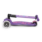 Παιδικό Πατίνι - Micro Maxi Deluxe Foldable Led Purple Εικόνα 1