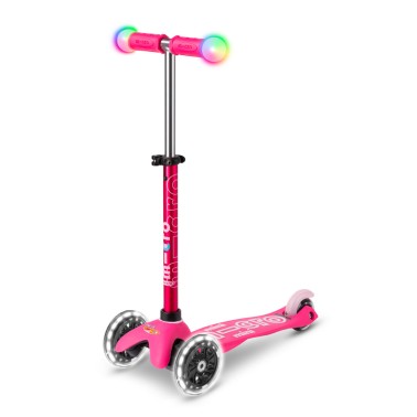 Παιδικό Πατίνι Ροζ - Micro Mini Deluxe Foldable Pink LED