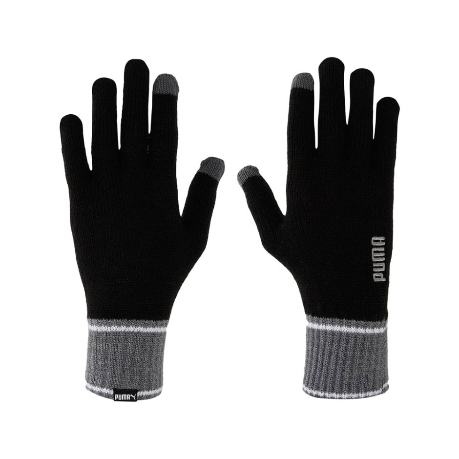 Puma Knit Gloves Μαύρο - Γάντια
