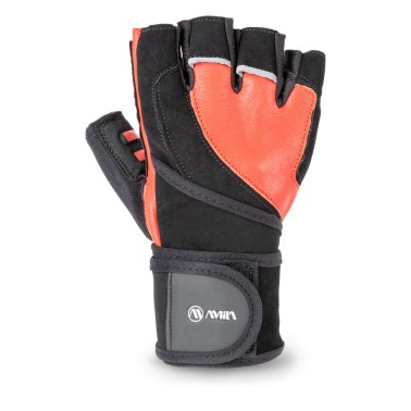 Weightlifting Gloves Black - Amila Leather Amara XL