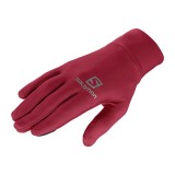 SALOMON AGILE WARM GLOVE U L397953 Μπορντό