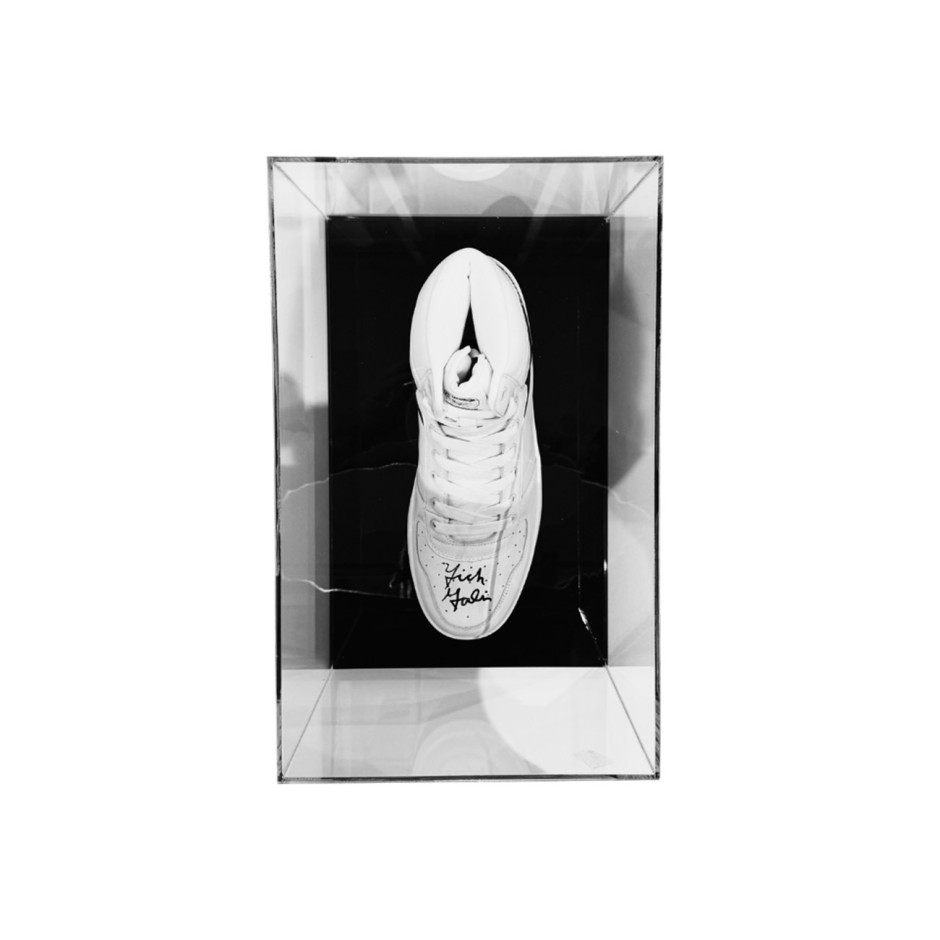 Collectible Box - Trace N' Chase Acrylic High Sneaker Display Case With Black Base