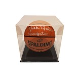 Basketball Display Case - Trace 'N Chase Acrylic Basketball Display Case With Black Base Image 