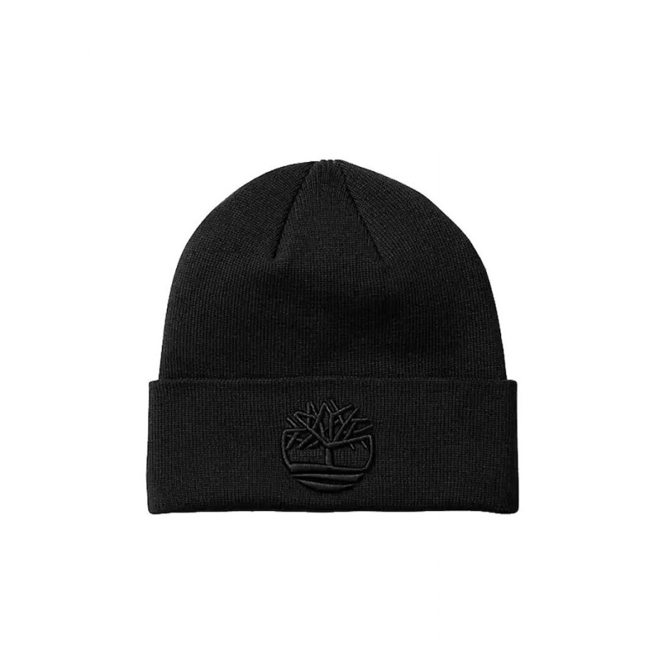 TIMBERLAND TONAL 3D EMBROIDERY BEANIE TB0A2PJR001-001 Black