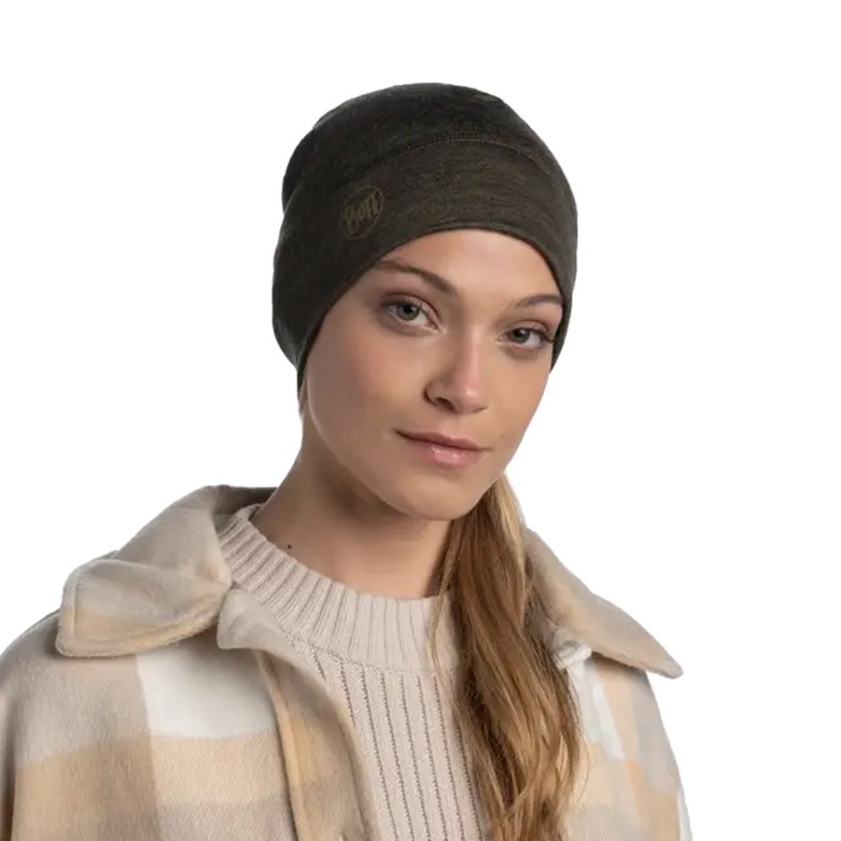 Buff Merino Lightweight Χακί - Σκουφάκι