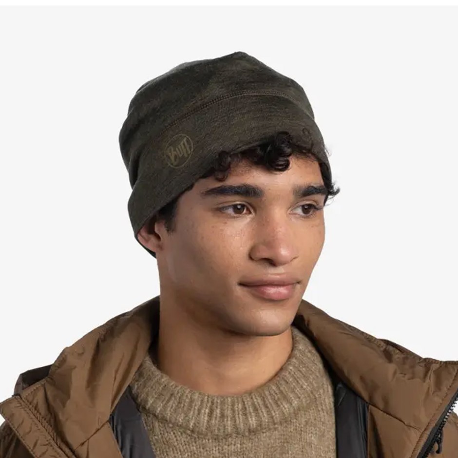 Buff Merino Lightweight Χακί - Σκουφάκι