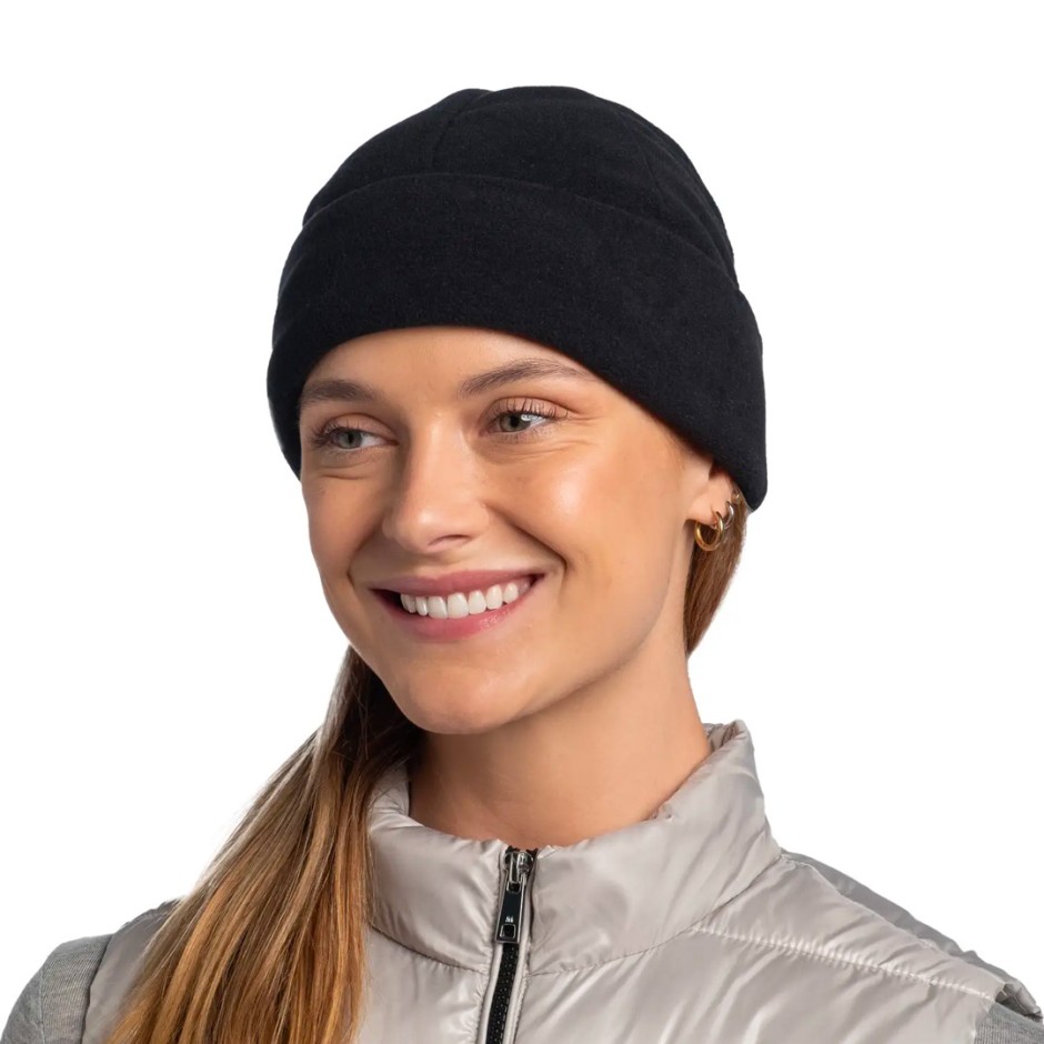 BUFF POLAR PRINTS BEANIE 134694.999.10.00-SOLID BLACK Black