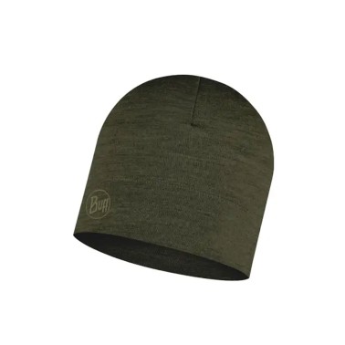 BUFF MERINO LIGHTWEIGHT BEANIE 113013.843.10.00-SOLID BARK Κhaki