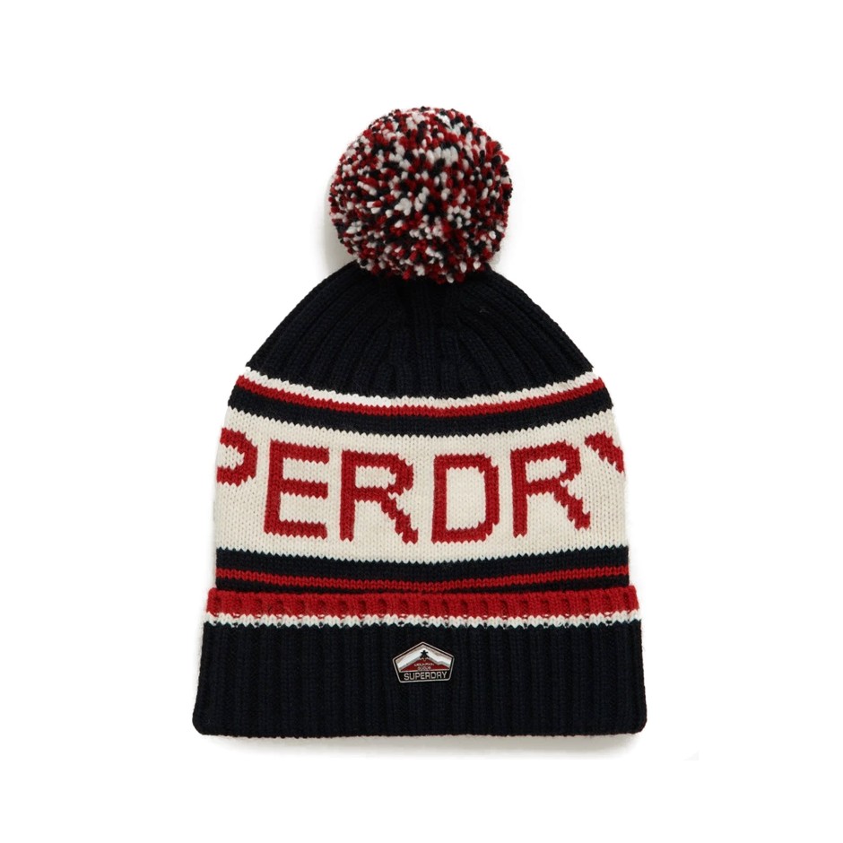 SUPERDRY LOGO BEANIE M9010032A-APX Πολύχρωμο