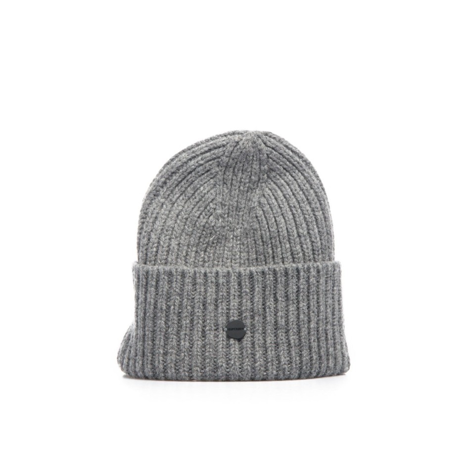 SUPERDRY STUDIOS PREMIUM RIBBED BEANIE M9010247A-42Q Καφέ