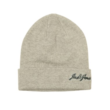 JACK & JONES JACBURNABY BEANIE 12280403-LIGHT GREY MELANGE Grey