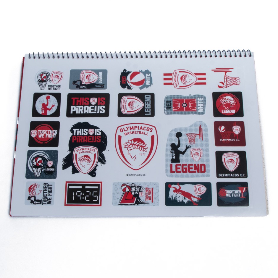 NAKAS GROUP DRAWING BLOCK OLYMPIACOS BASKET 4 HP.BTS.DBS.004 One Color