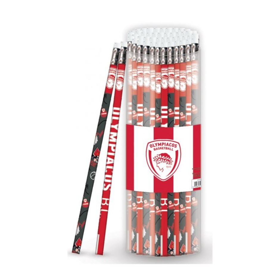 Nakas Group Pencil Rubber-Olympiacos Basketball - Μολύβι Ολυμπιακού