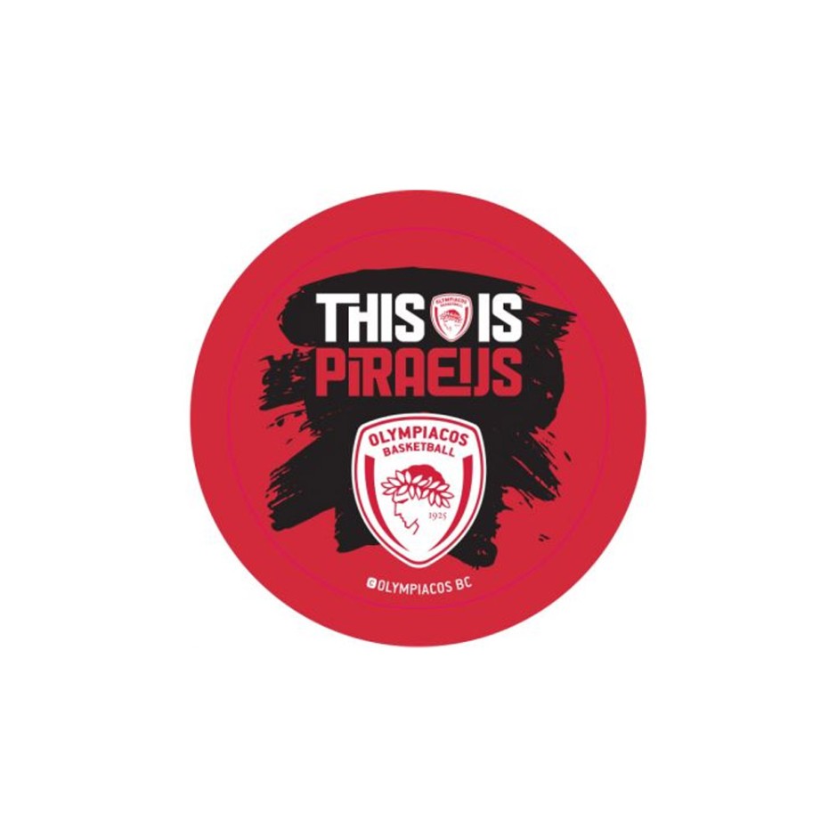 NAKAS GROUP ROUND MAGNET - OLYMPIACOS BASKETBALL 3 HP.RMG.0084 One Color