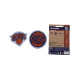 NBA PVC STICKERS 2 LOGOS TEAM 162PCS 775-21224-NEW YORK KNICKS Orange Image 0