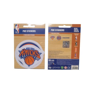 NBA PVC STICKERS 2 LOGOS TEAM 162PCS 775-21224-NEW YORK KNICKS Πορτοκαλί