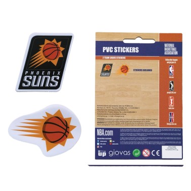 NBA PVC STICKERS 2 LOGOS TEAM 162PCS 775-21224-PHOENIX SUNS Μωβ