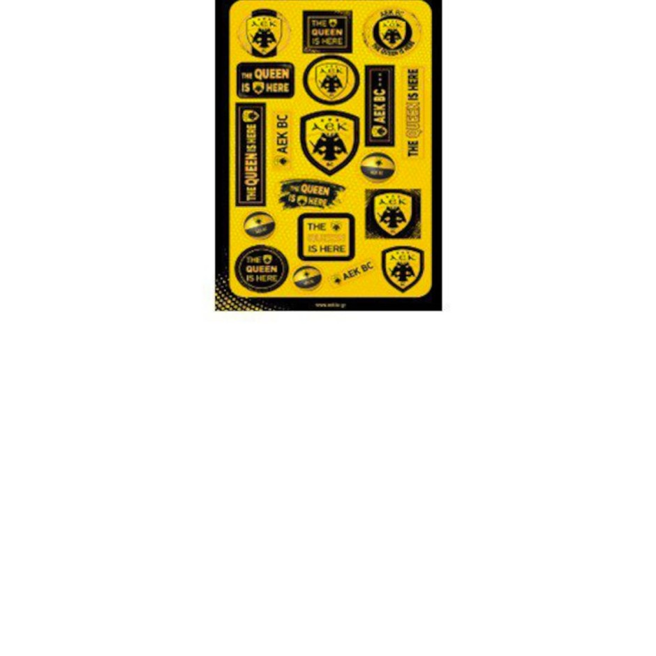 AEK Stickers Yellow - Nakas Group Stickers Puffy-AEK Basketball 1