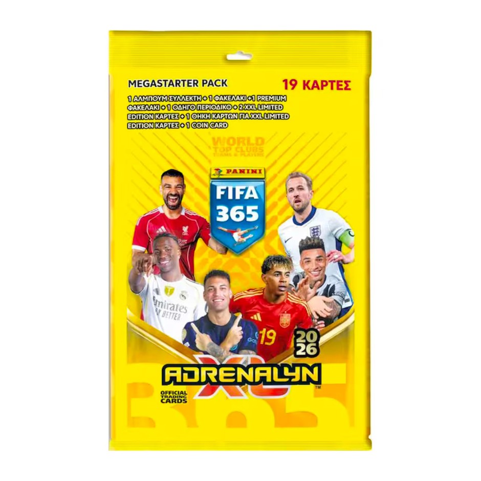 Κάρτες - Panini FIFA 365 2026 Adrenalyn Mega Starter Pack