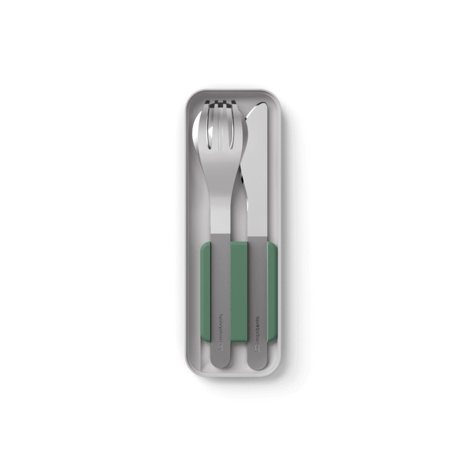 Cutlery Set Silver - Monbento MB Slim Box