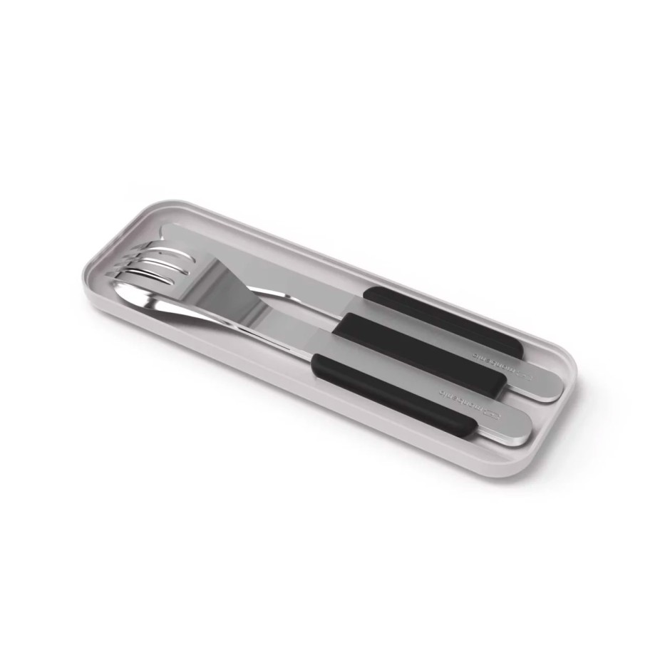 Σετ Μαχαιροπίρουνων Ασημί - Monbento MB Slim Box