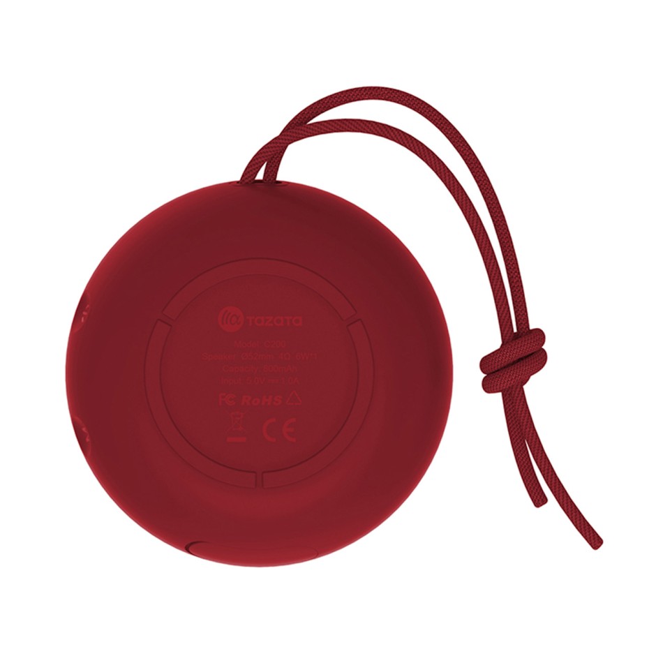 Φορητό Ηχείο Κόκκινο - TAZATA Bluetooth Speaker PALM 5