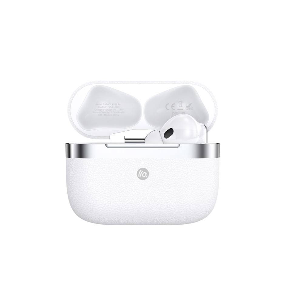 Ασύρματα Ακουστικά Λευκά - TAZATA Bluetooth Earbuds P102 PRO