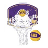 Wilson NBA Los Angeles Lakers Mini Hoop Μωβ - Μίνι Μπασκέτα Εσωτερικού Χώρου